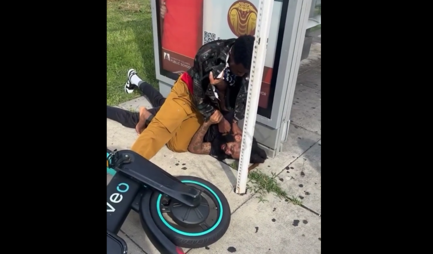 Black Hood Dude Played With The Wrong Black Foreigner And Found Out Quick
