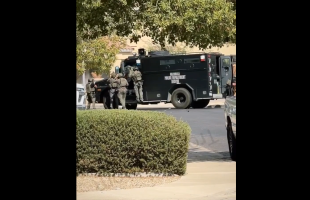 Armored Truck Pulled Up To A Neighborhood To Pick Up A Suspect And Turned Into A War Quick