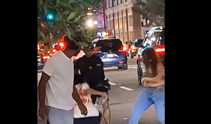 Woman Gets Arrested For Pushing A Man After He Kept Holding On To Her When She Tried To Leave Him