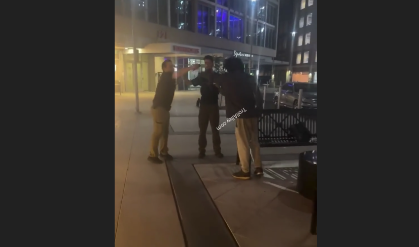 Security Guard Did A Spray And Grab Tactic