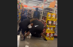 Group Of Customers Put Hands On A Man After They Caught Him Stealing In Family Dollar