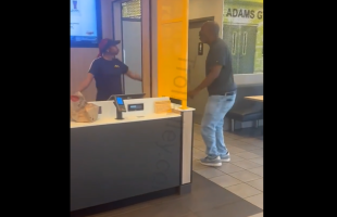 Man Was Ready To Throw Hands With A Young Girl That Was Talking Crazy To Him On Her Job After She Got His Order Wrong