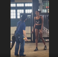 Short Man Had No Chance Against This Tall Woman