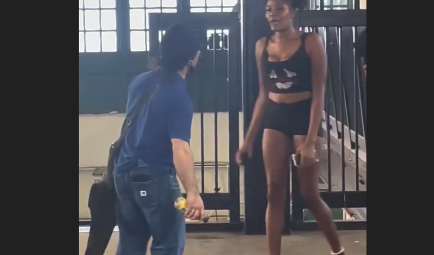 Short Man Had No Chance Against This Tall Woman