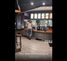 Man That Had Nothing To Lose Goes Insane On A Taco Bell Employee And Threaten To Put $2000 Dollars On Her Head For Talking Crazy To Him