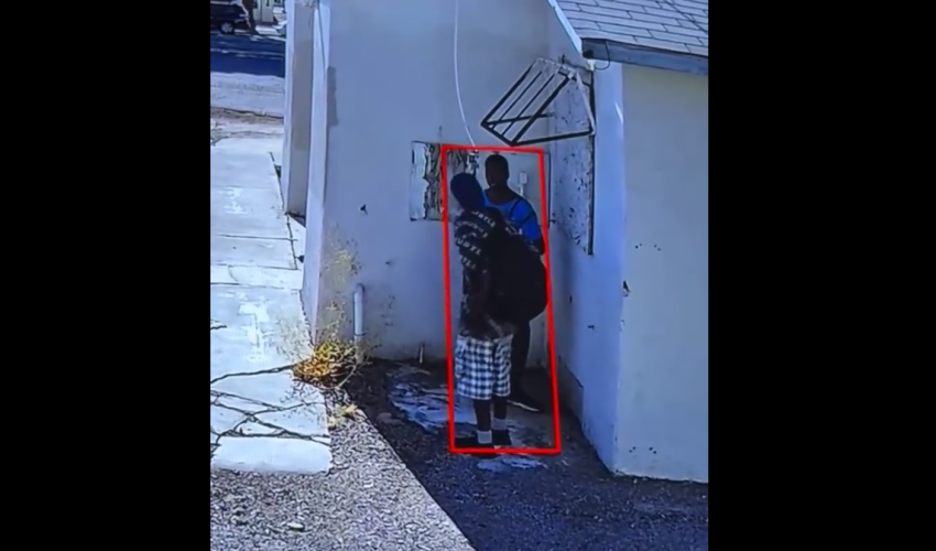Somebody Baby Daddy Got Caught On Camera Behind A Building With A Man On His Knees!