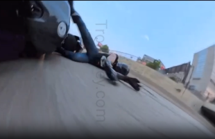 Dude Still Got Back Up After Getting Into Painful Accident On His Motorcycle