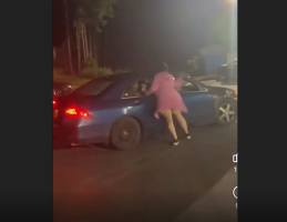 She Tried To Hit A Woman In A Car During A Altercation But It Went Wrong