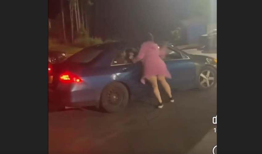 She Tried To Hit A Woman In A Car During A Altercation But It Went Wrong