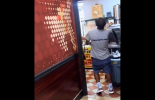 Dude Came Behind The Counter On The Wrong Employee And Instantly Got Stretched Out