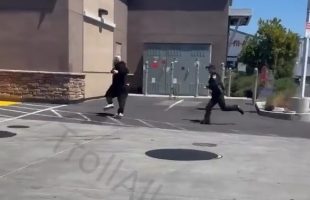 People Thought A Police Officer Was Playing With A Guy By Chasing Him Around But He Was Really Trying To Arrest Him