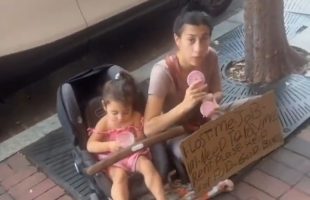 Woman Exposed A Mother After She Seen Her Out On The Streets Pretending To Be Homeless With Her Child To Make Money