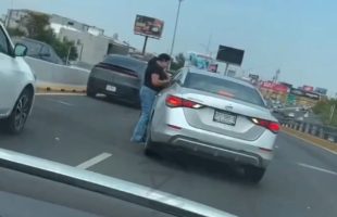 Mexican Woman Tried Confronting A Driver And Tried To Stop Him From Driving Off And Was Thrown From The Car Like Trash