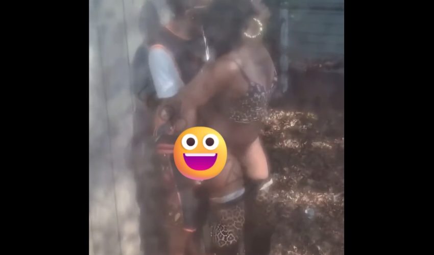 Girl Caught A Known Hood Dude Doing The Unthinkable Behind A Abandon House But Was Shocked After She Found Out He Was Cracking A Man