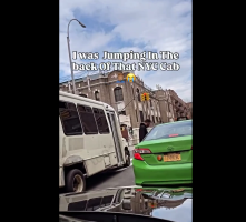Cab Driver Denied Giving Him Service And Then He Tried To Swing On Him And Jump In The Back Seat