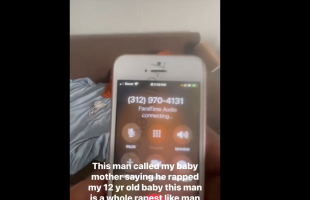 Dude Admitted To This Father On The Phone That He Did This To His 12 Year Old Daughter And Said He Liked Doing It To Her In Chicago