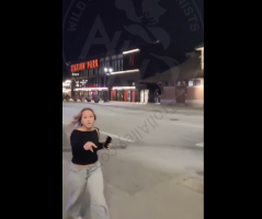 Woman Gets Mad And Attacks A Man After He Was Anti Abortions And Was Against Women Getting Abortions