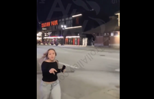 Woman Gets Mad And Attacks A Man After He Was Anti Abortions And Was Against Women Getting Abortions