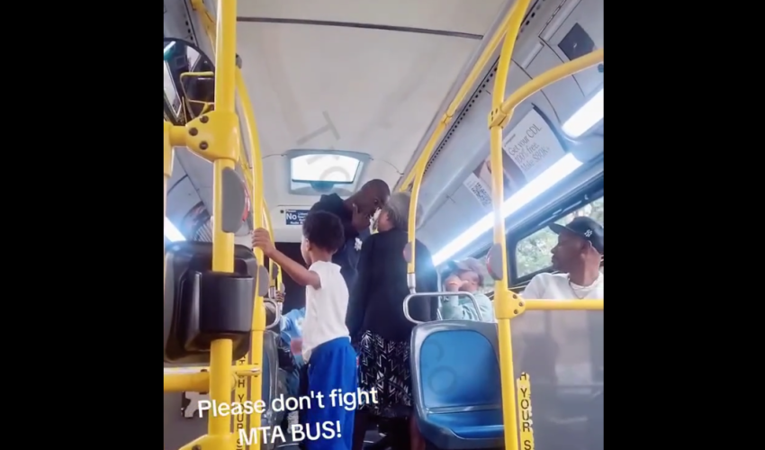 Man Almost Put Hands On A Grandma That Was With Her Grandson After He Seen Her Putting Hands On Him