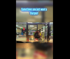 7 Eleven Employee Gets Chased By A Woman After He Got Mad And Hit Her After She Rejected Him