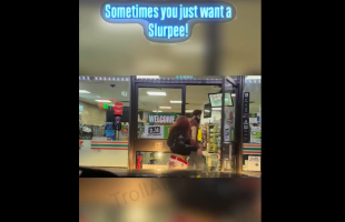 7 Eleven Employee Gets Chased By A Woman After He Got Mad And Hit Her After She Rejected Him