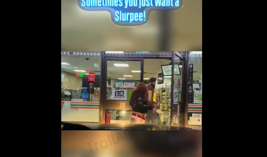 7 Eleven Employee Gets Chased By A Woman After He Got Mad And Hit Her After She Rejected Him