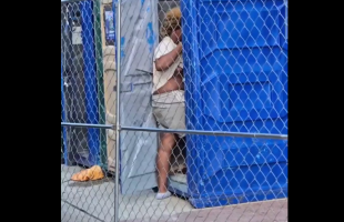 Woman Walked In On A Another Woman In A Porta Toilet And Started Swinging For Stealing Her Money