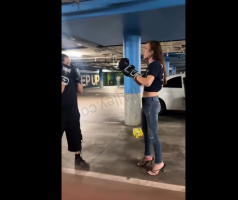 Dude Throw Hands With A Trans Woman In Boxing Gloves