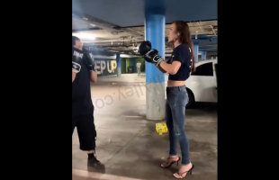 Dude Throw Hands With A Trans Woman In Boxing Gloves