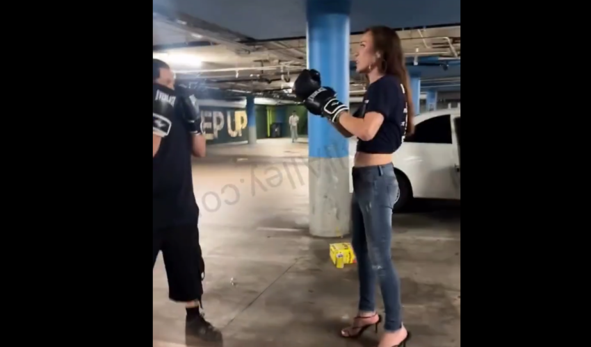 Dude Throw Hands With A Trans Woman In Boxing Gloves