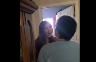 15 Year Old Girl Gets Mad After Her Father And Her Mother Girlfriend Wouldn’t Let Her Leave After Her Father Punched Her In The Face For Misbehaving