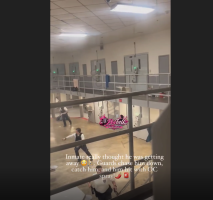 Inmate Gets Chased Down And Pepper Sprayed By All The Prison Guards After He Tried To Escape