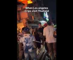 Los Angeles Crips Gets Into A Altercation With A Group Of Non Black Men In Thailand For Talking Crazy