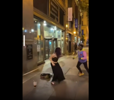 Dude Did Nothing After His Girlfriend Got Dropped By A Man That She Tried To Put Put Hands On