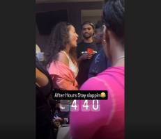 Dude Gets Mad And Pushed His Girlfriend Down After She Tried To Check Him In Front Of Everybody For Embarrassing Her