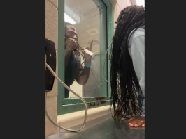 Girl Makes Fun Of Her Boyfriend During Visitation Because He Was In Jail And Couldn’t Touch Her