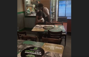 Wingstop Employee Helps His Coworker After A Customer Threw A Drink In His Face