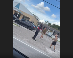 Short Guy Tries To Throw Hands With A Man After He Allegedly Caught Him Messing With Kids