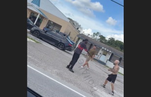 Short Guy Tries To Throw Hands With A Man After He Allegedly Caught Him Messing With Kids