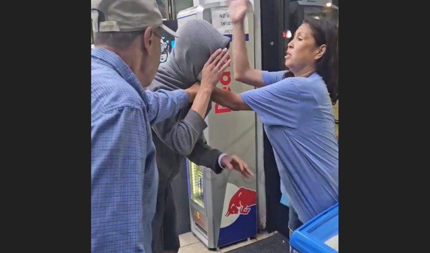 Store Owner And His Wife Put Hands On A Guy After They Caught Him Stealing In Their Store