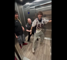 This Security Guard Was Overly Taking His Job Serious