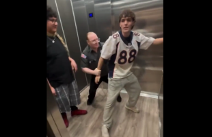 This Security Guard Was Overly Taking His Job Serious