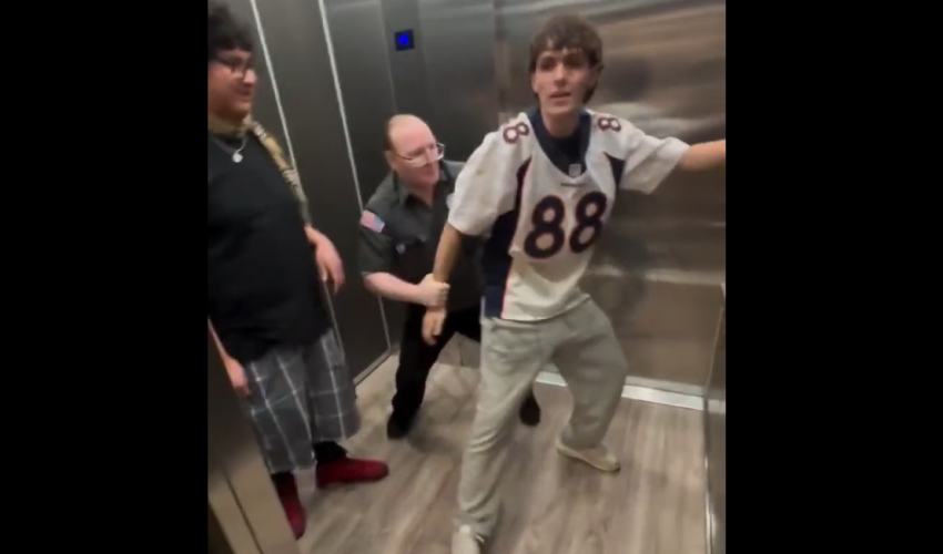 This Security Guard Was Overly Taking His Job Serious