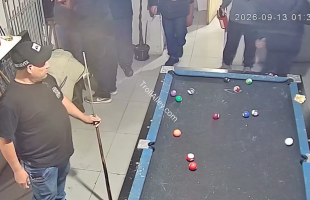 Pool Game Gets Interrupted