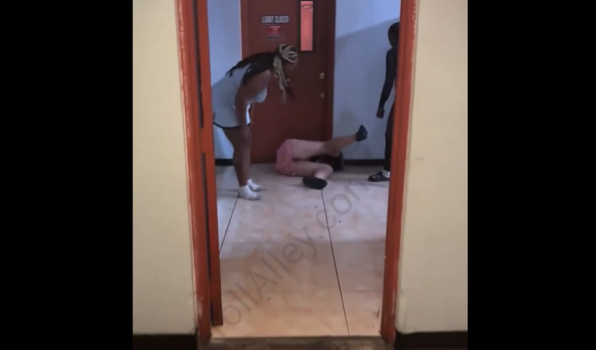 Woman Got Jumped After She Disrespected Two Women That Told Her To Go Outside And Smoke