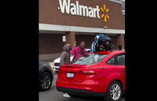 Older Man Put Hands On A Younger Guy For Disrespecting Him After He Tried To Tell Him That He Left His Baby On Top Of His Car