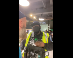 Dude Gets Mad And Started Calling A Police Officer Out His Name After He Was Kicked Out A Place Of Business