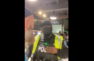 Dude Gets Mad And Started Calling A Police Officer Out His Name After He Was Kicked Out A Place Of Business