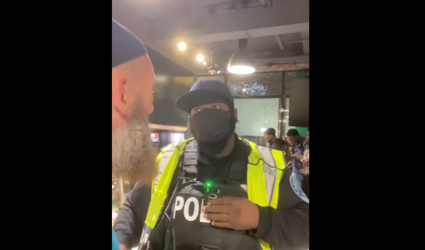 Dude Gets Mad And Started Calling A Police Officer Out His Name After He Was Kicked Out A Place Of Business