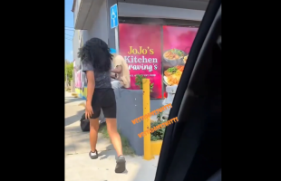 Girl Pulled Up And Pepper Sprayed A Homeless Man That Sold Her Fake Things